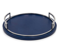 Deep Blue Round Tray