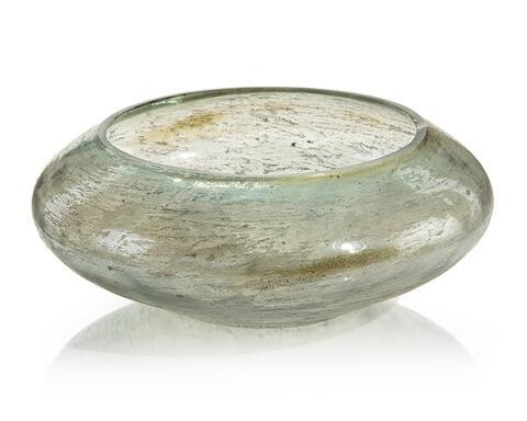 Glass Bowl in Green Luster