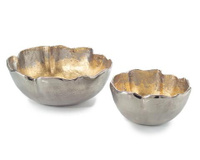 Set of Two Contoured Bowls