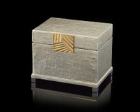 Silver-Leaf and Brass Box