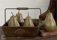 Pears In Basket, S/5