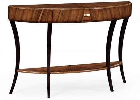 Консоль Jonathan Charles Art Deco Satin Large Demilune Console Table