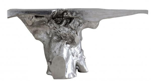 Консоль Phillips Collection Crown Console Table Silver Leaf