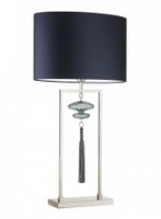 Настольная лампа HEATHFIELD&Co CONSTANCE NICKEL AND OPAL JADE TABLE LAMP