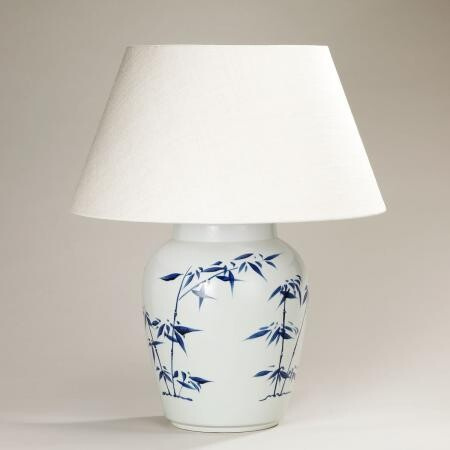Настольная лампа VAUGHAN Bamboo Leaf Ceramic Vase Table Lamp