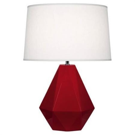 Настольная лампа Robert Abbey Delta Table Lamp Ruby Red