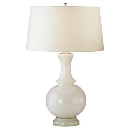 Настольная лампа Robert Abbey Glass Harriet Table Lamp White