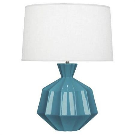 Настольная лампа Robert Abbey Orion 19,5" Table Lamp Steel Blue