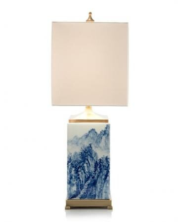 Настольная лампа John-Richard Porcelain Landscape 29.5" Table Lamp