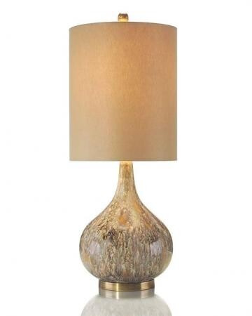 Настольная лампа John-Richard Drip Glaze Squattie Table Lamp