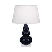Настольная лампа Robert Abbey Triple Gourd 16" Table Lamp Midnight Blue/Lucite