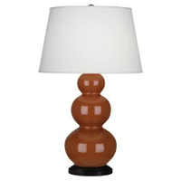 Настольная лампа Robert Abbey Triple Gourd 20" Table Lamp Cinnamon/Bronze