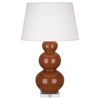 Настольная лампа Robert Abbey Triple Gourd 20" Table Lamp Cinnamon/Lucite