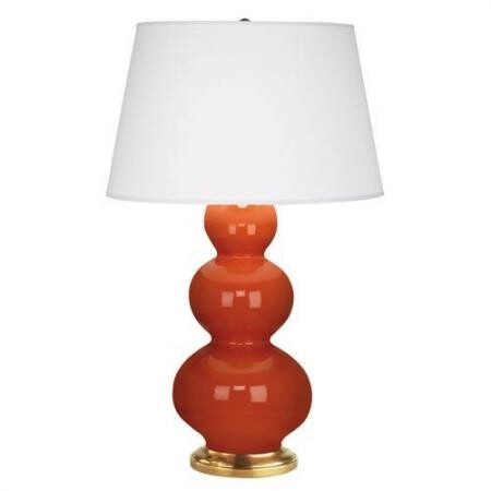 Настольная лампа Robert Abbey Triple Gourd 20" Table Lamp Pumpkin/Antique Brass