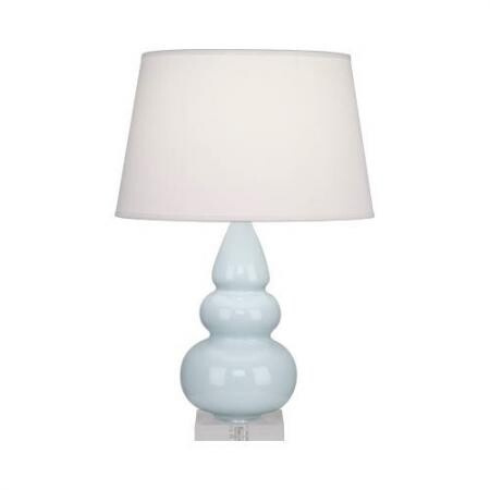 Настольная лампа Robert Abbey Triple Gourd 16" Table Lamp Baby Blue/Lucite