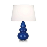 Настольная лампа Robert Abbey Triple Gourd 16" Table Lamp Marine Blue/Lucite