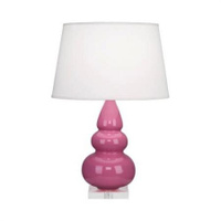 Настольная лампа Robert Abbey Triple Gourd 16" Table Lamp Pink/Lucite