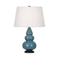 Настольная лампа Robert Abbey Triple Gourd 16" Table Lamp Steel Blue/Bronze