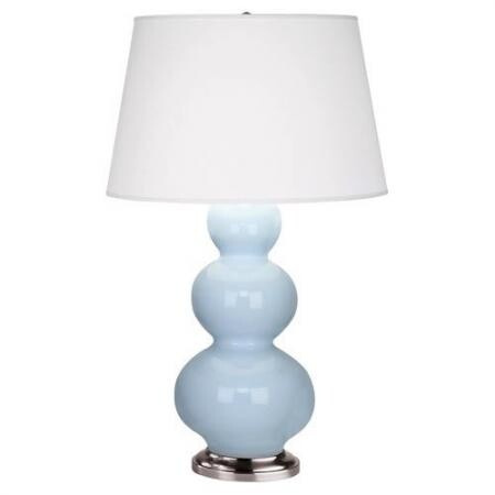 Настольная лампа Robert Abbey Triple Gourd 20" Table Lamp Baby Blue/Antique Silver