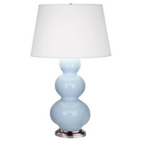 Настольная лампа Robert Abbey Triple Gourd 20" Table Lamp Baby Blue/Antique Silver