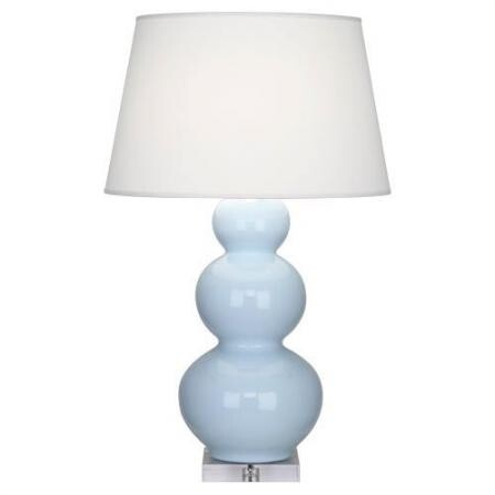 Настольная лампа Robert Abbey Triple Gourd 20" Table Lamp Baby Blue/Lucite