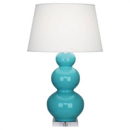 Настольная лампа Robert Abbey Triple Gourd 20" Table Lamp Egg Blue/Lucite