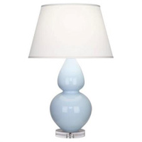 Настольная лампа Robert Abbey Double Gourd 19" Table Lamp Baby Blue/Lucite