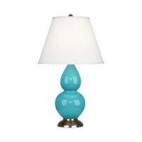 Настольная лампа Robert Abbey Double Gourd 13" Table Lamp Egg Blue/Antique Silver