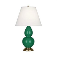 Настольная лампа Robert Abbey Double Gourd 13" Table Lamp Emerald/Antique Brass