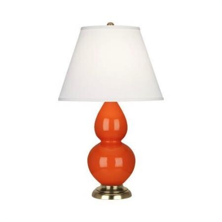 Настольная лампа Robert Abbey Double Gourd 13" Table Lamp Pumpkin/Antique Brass