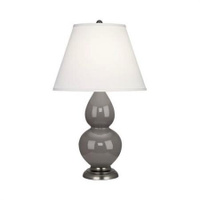 Настольная лампа Robert Abbey Double Gourd 13" Table Lamp Smoky Taupe/Antique Silver