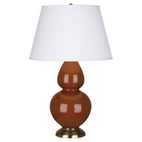 Настольная лампа Robert Abbey Double Gourd 19" Table Lamp Cinnamon/Antique Brass