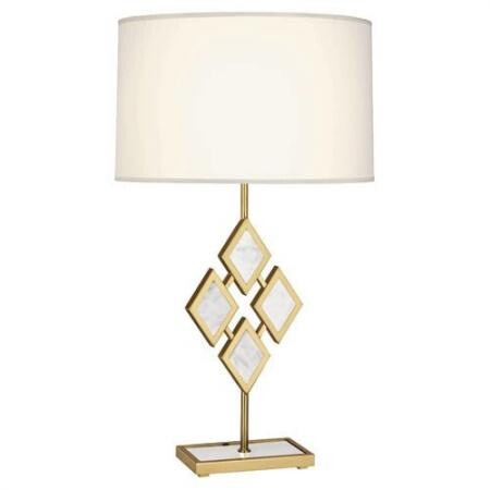 Настольная лампа Robert Abbey Edward Table Lamp Brass/White