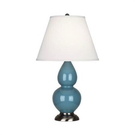 Настольная лампа Robert Abbey Double Gourd 13" Table Lamp Steel Blue/Antique Silver