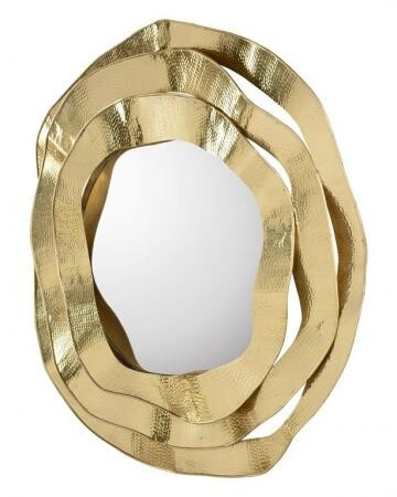Зеркало John-Richard Ripple Brass Mirror