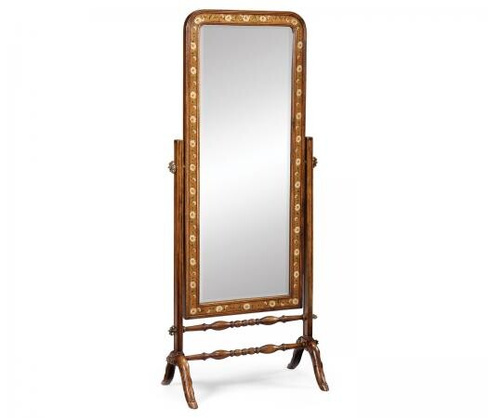 Зеркало Jonathan Charles Satinwood & Painted Cheval Mirror