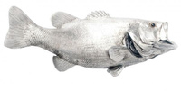 Настенный декор Phillips Collection Large-Mouth Bass Wall Sculpture Silver