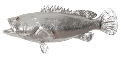 Настенный декор Phillips Collection Estuary Cod Fish Wall Sculpture Silver