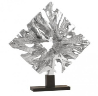 Скульптура Phillips Collection Cast Teak Root Sculpture, Silver