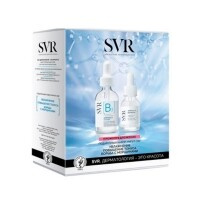 SVR ABC - Набор (Концентрированная сыворотка для лица [B3] Гидра, 30 мл + Разглаживающая сыворотка для контура глаз Refr