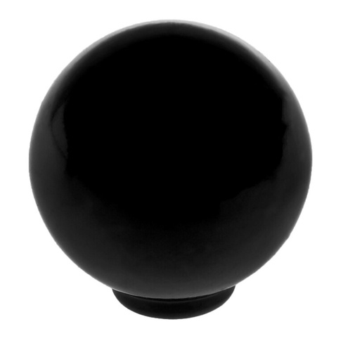 Ручка кнопка plastic 008, пластиковая, черная TUNDRA