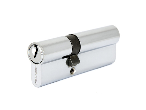 Цилиндр Палладиум 90 мм (35 мм+55 мм) ключ/ключ хром