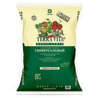 Грунт (торфогрунт) универсальный 25л "Terra Vita (Живая земля)" 56х38,5х6,5см (Россия)