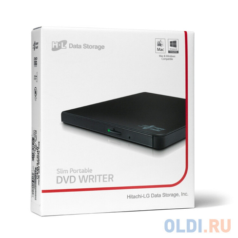 Оптич. накопитель ext. DVD±RW HLDS (Hitachi-LG Data Storage) GP57EB40 Black