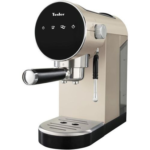 Кофеварка TESLER ECM-260, рожковая, бежевый