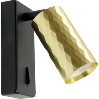 Настенный светильник-спот FERON prism ml1880 35w, 230v, gu10, золото и черный