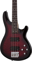 Басс гитара Schecter C-4 Plus 4-String Bass Guitar, Quilted Maple Top, Trans Cherry Burst