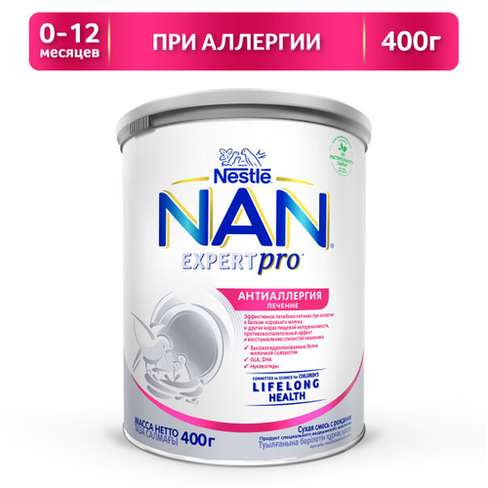 Смесь NAN (Nestlé) Антиаллергия ExpertPro, с рождения, 400 г