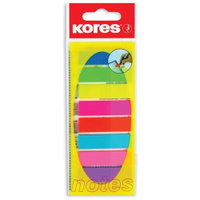Клейкие закладки пластиковые 8 цветов по 25 листов Film на линейке Kores 45120