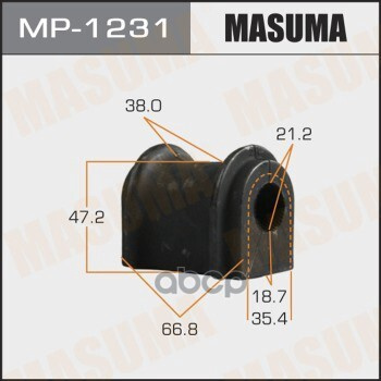 Втулка Стабилизатора Lexus Rx Iv 200T/350/450 2015-> Masuma Mp1231 Masuma арт. MP-1231 2 шт.